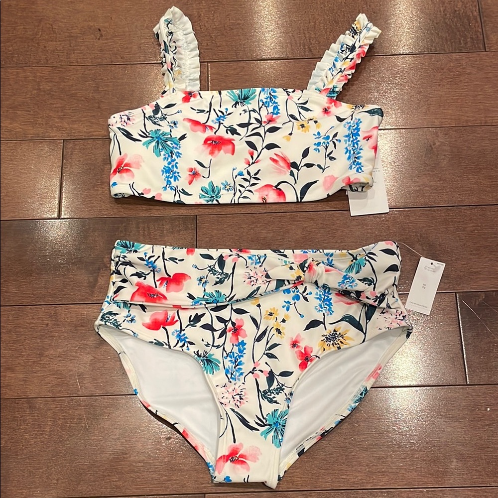 Old Navy White Floral Bikini